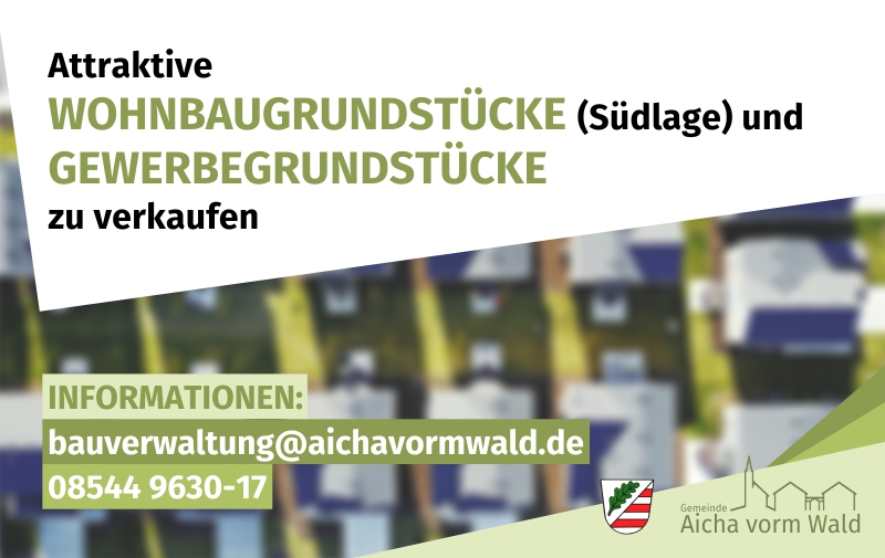 Attraktive Wohnbaugrundstücke zu verkaufen